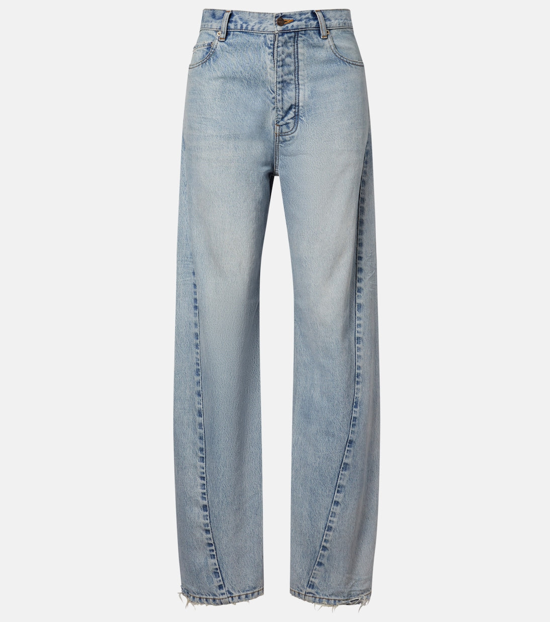 Balenciaga - Frayed tapered jeans