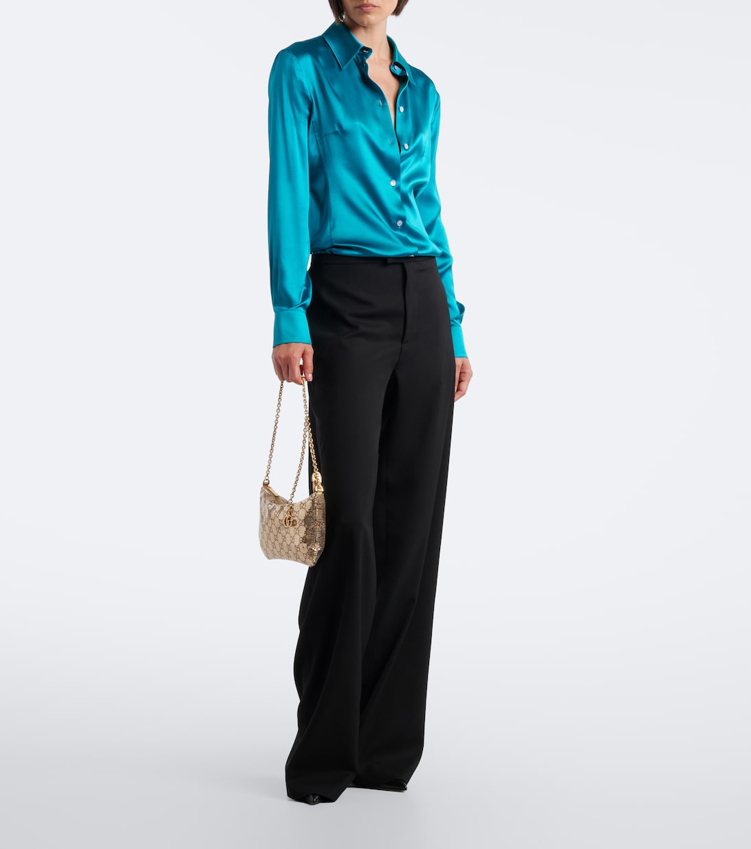 Gucci - GG mesh shoulder bag