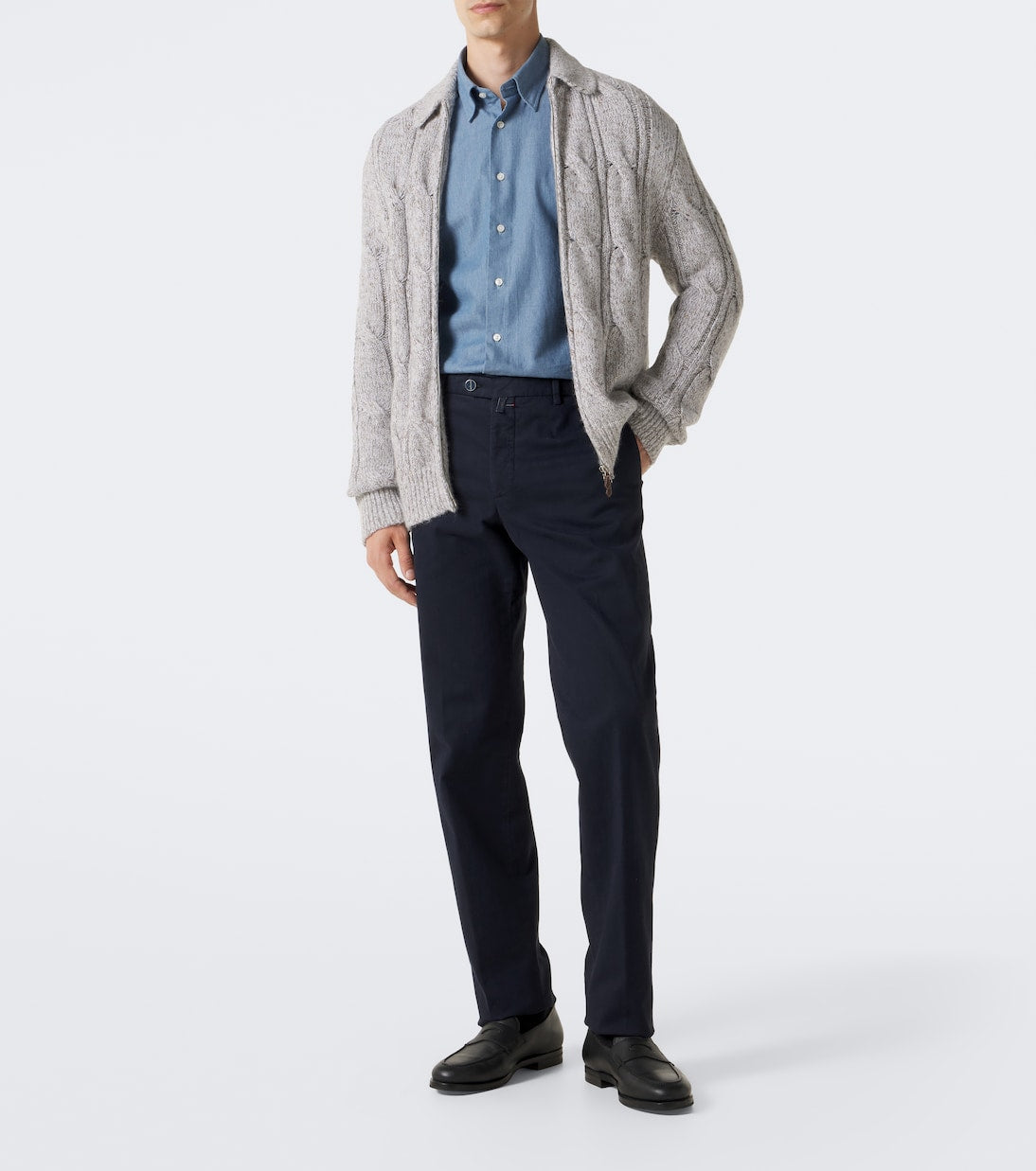 Slowear - Cotton chambray shirt