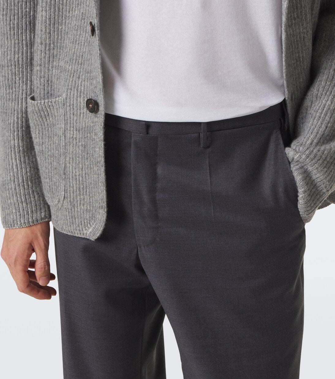 Slowear - Virgin wool flannel slim pants