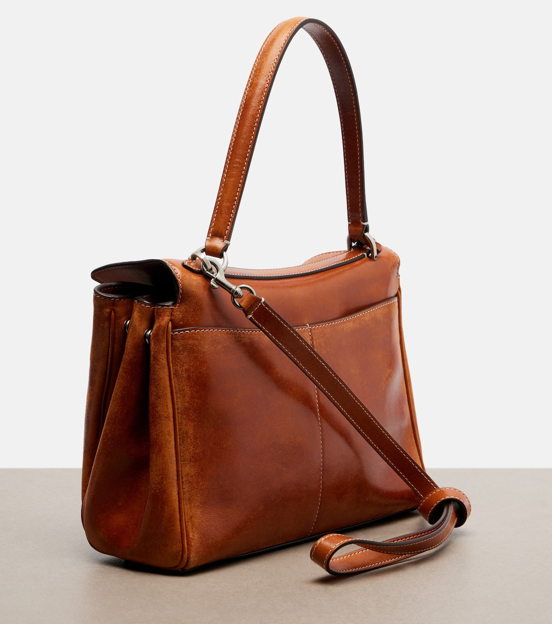 Balenciaga - Rodeo Small leather top-handle bag