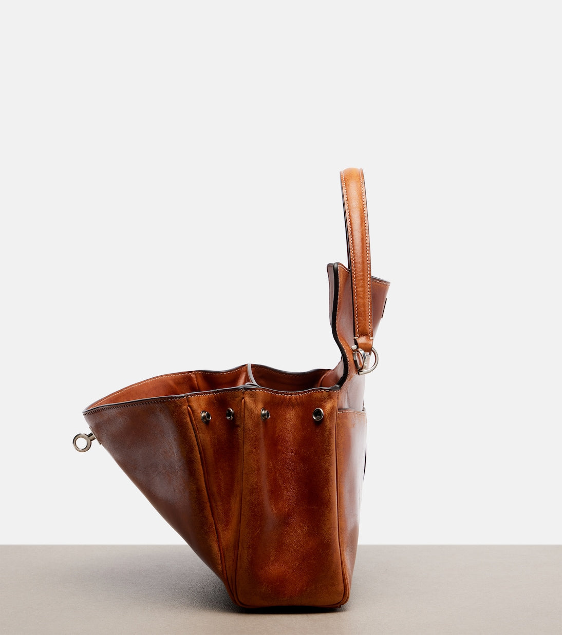 Balenciaga - Rodeo Small leather top-handle bag