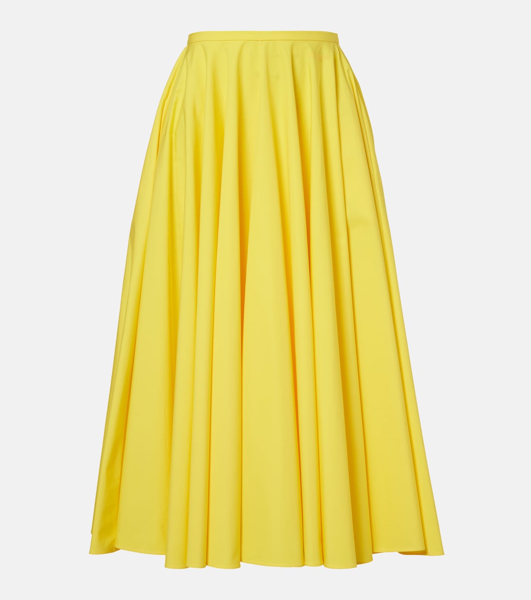 Givenchy - Pleated cotton midi skirt