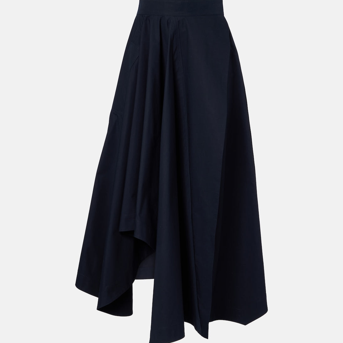 Givenchy - Asymmetric cotton poplin maxi skirt