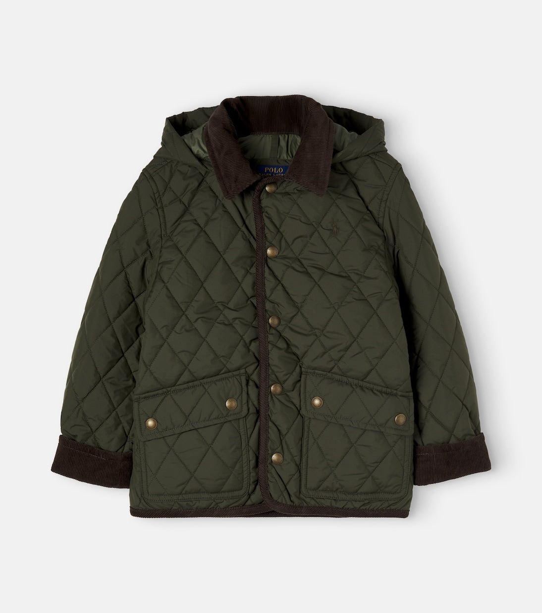 Polo Ralph Lauren Kids - Corduroy-trimmed quilted jacket
