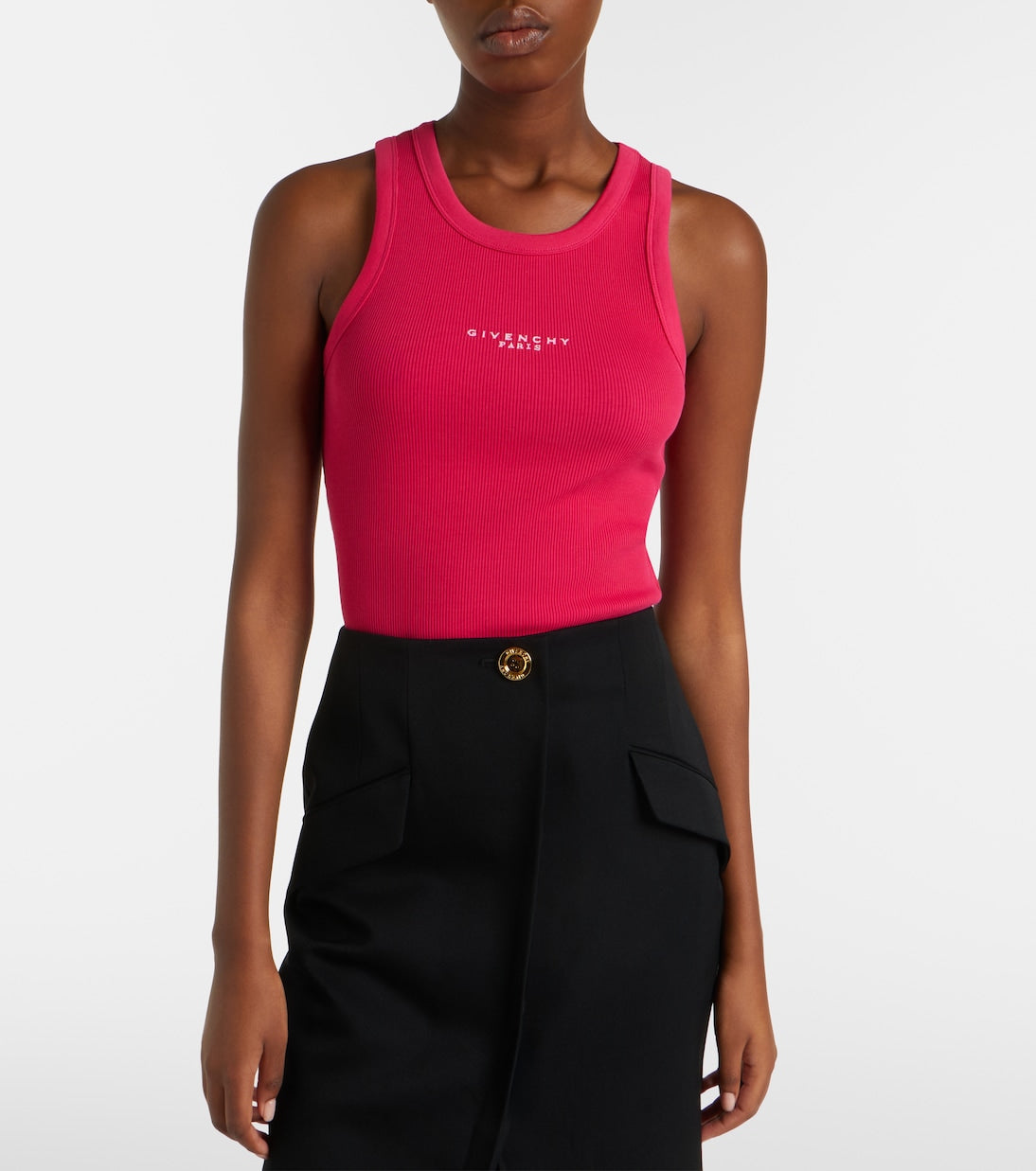 Givenchy - Logo printed cotton top