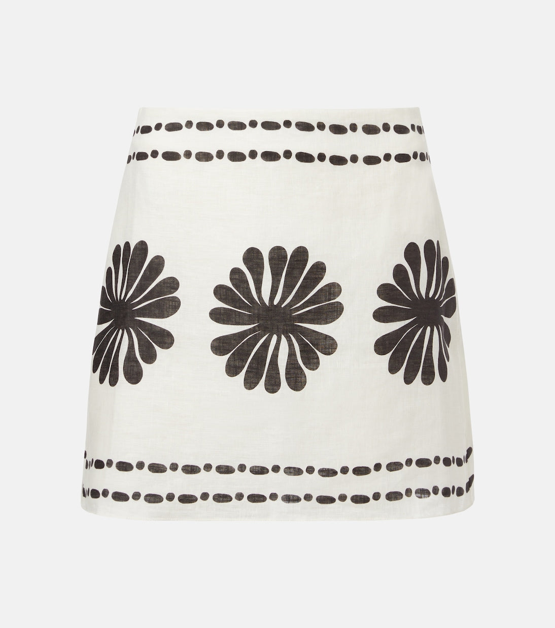 Cala de la Cruz - Eve floral linen miniskirt