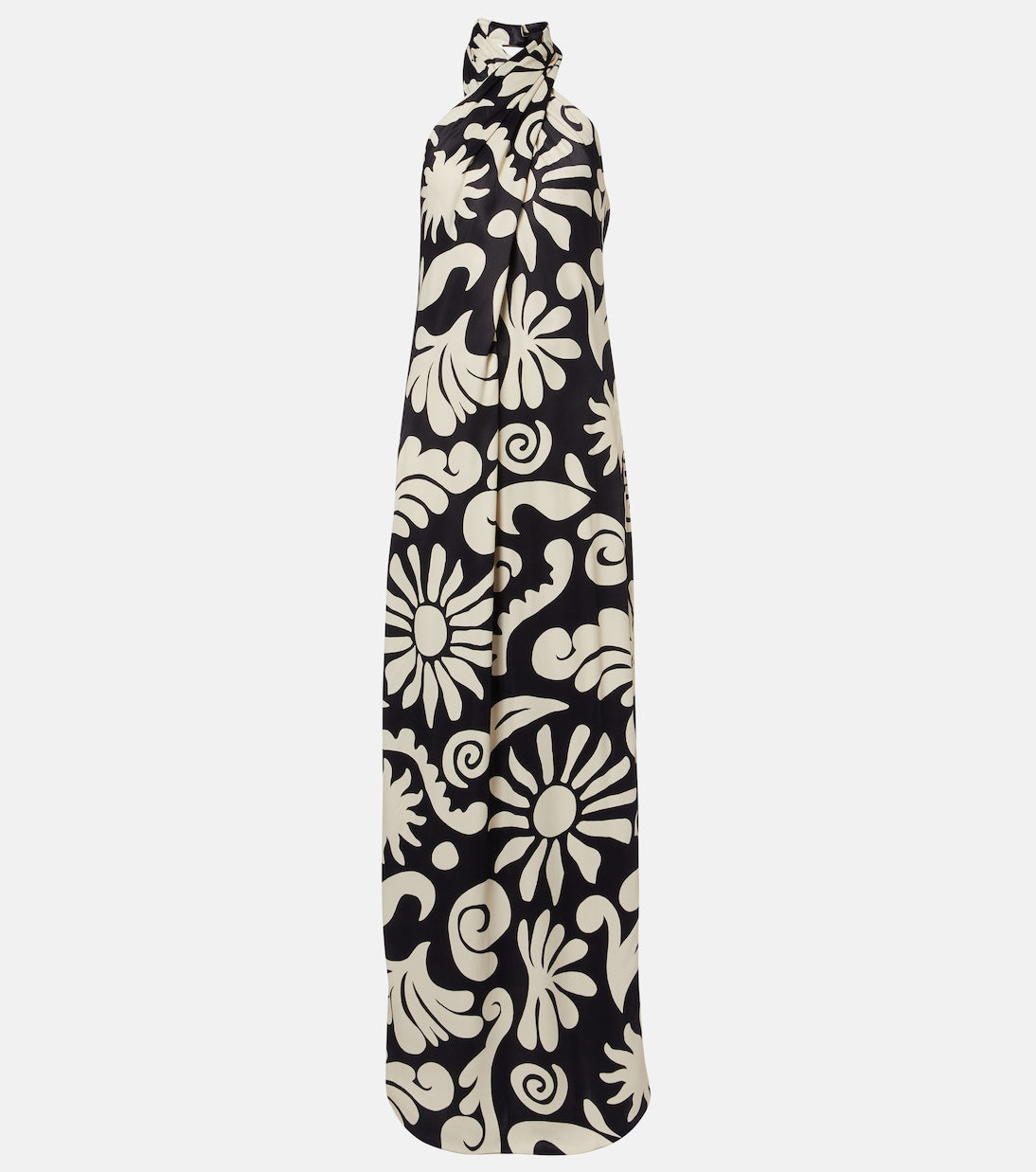 Cala de la Cruz - Oliviera printed halterneck maxi dress