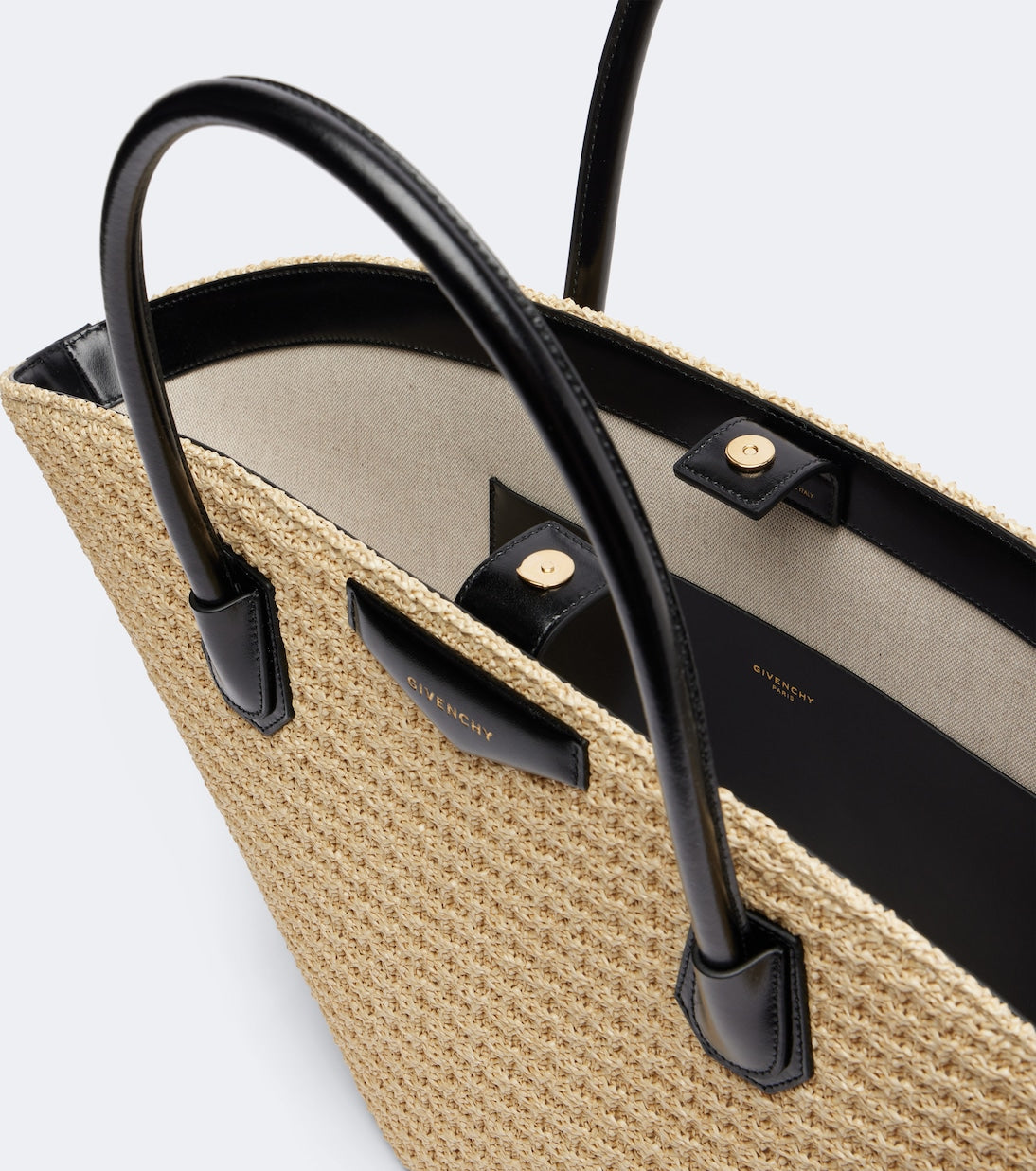 Givenchy - Antigona Small raffia-effect basket bag