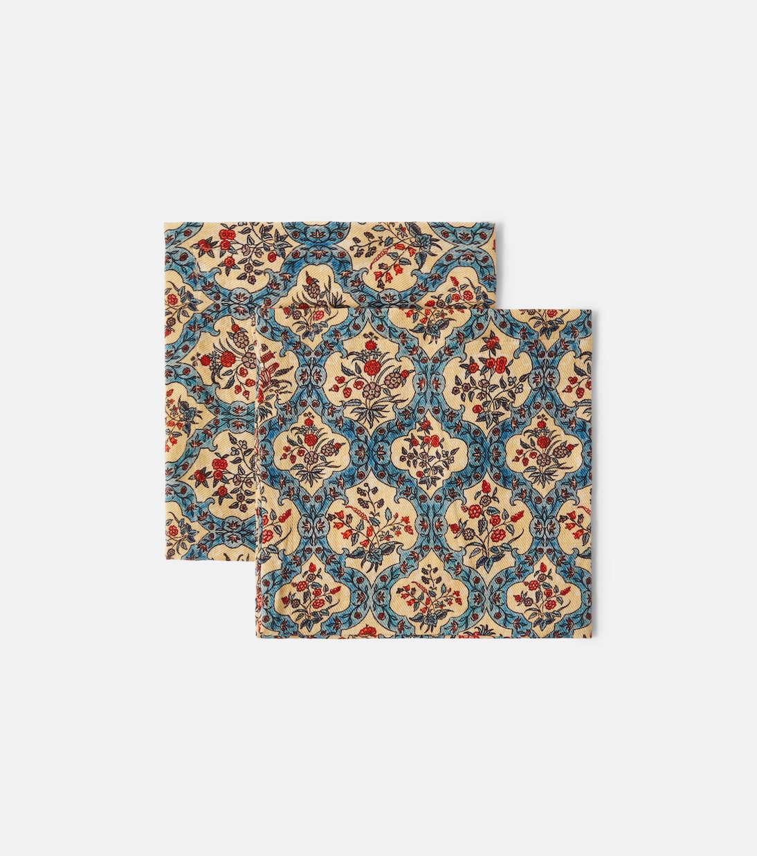 The House of Lyria - Hoya set of 2 floral linen napkins