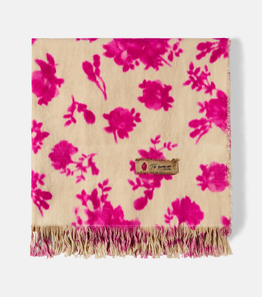 The House of Lyria - Sharpei floral cotton and linen blanket