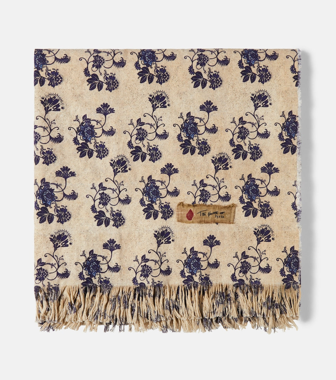 The House of Lyria - Sharpei floral cotton and linen throw