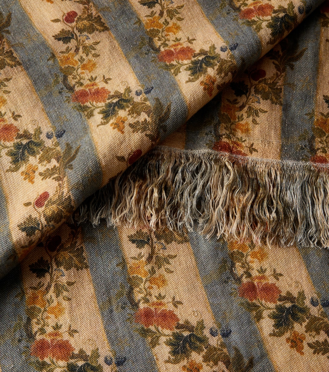 The House of Lyria - Tormento floral striped linen tablecloth