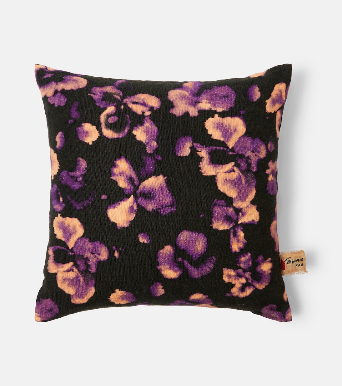 The House of Lyria - Yuzu floral linen canvas cushion