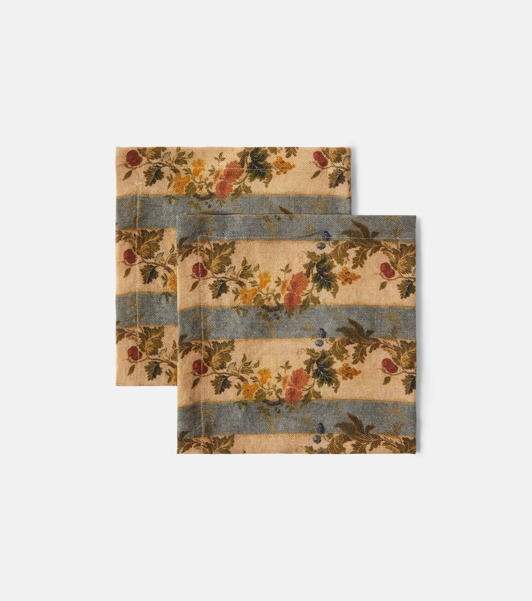 The House of Lyria - Banksia set of 2 floral linen napkins