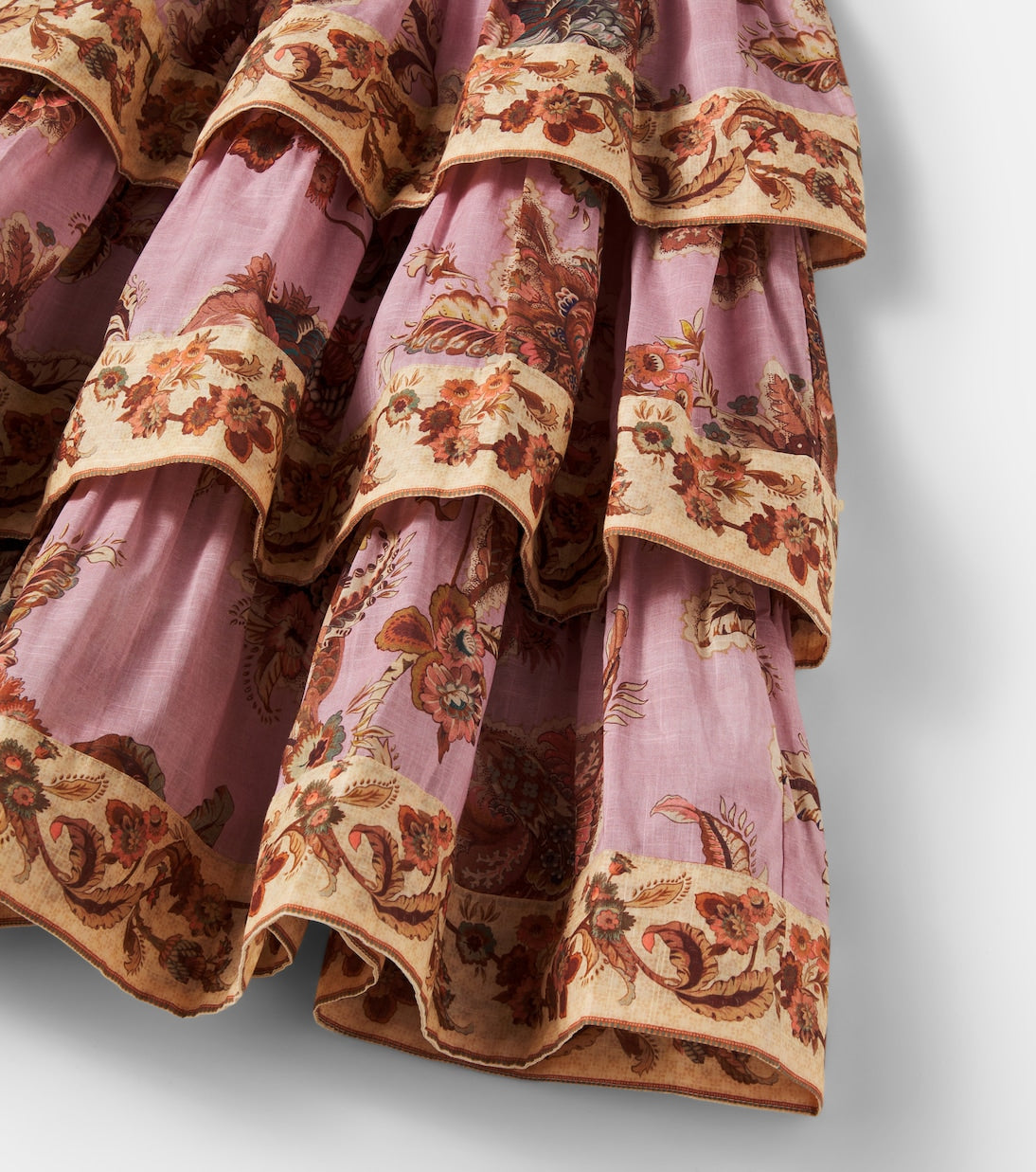 Zimmermann Kids - Aster floral tiered cotton dress