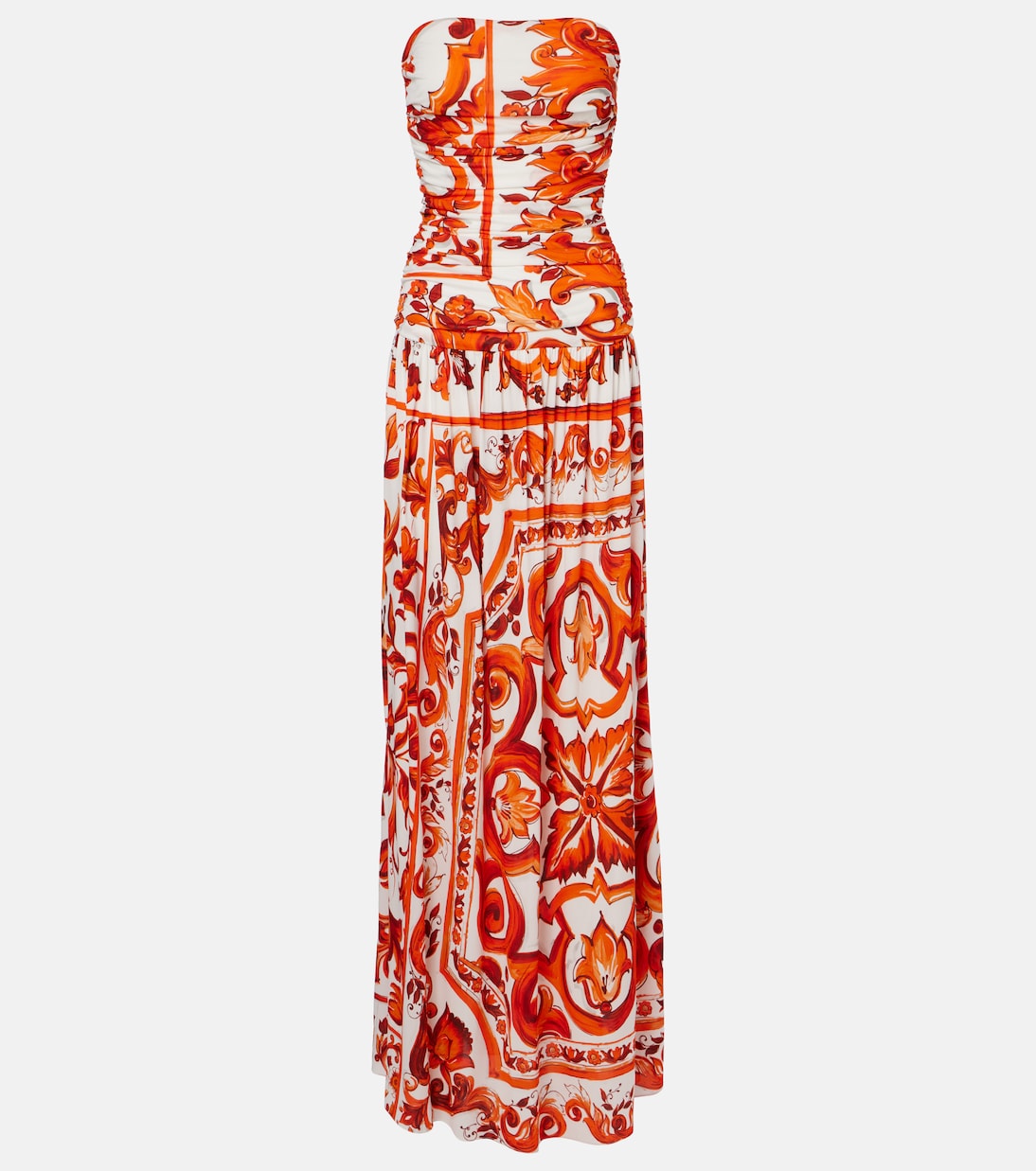 Dolce&Gabbana - Majolica organza maxi dress