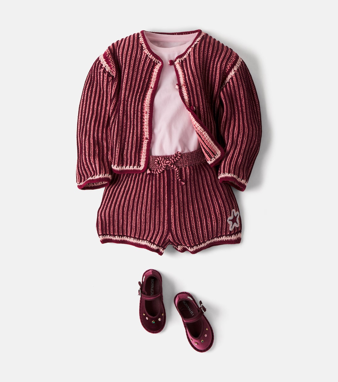 Zimmermann Kids - Knitted cotton shorts