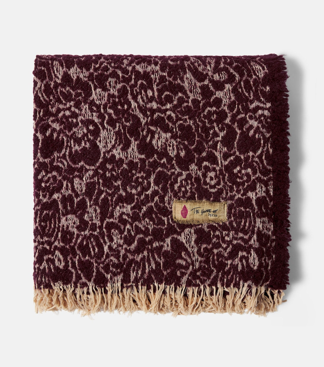 The House of Lyria - Malghe wool and cotton-blend throw