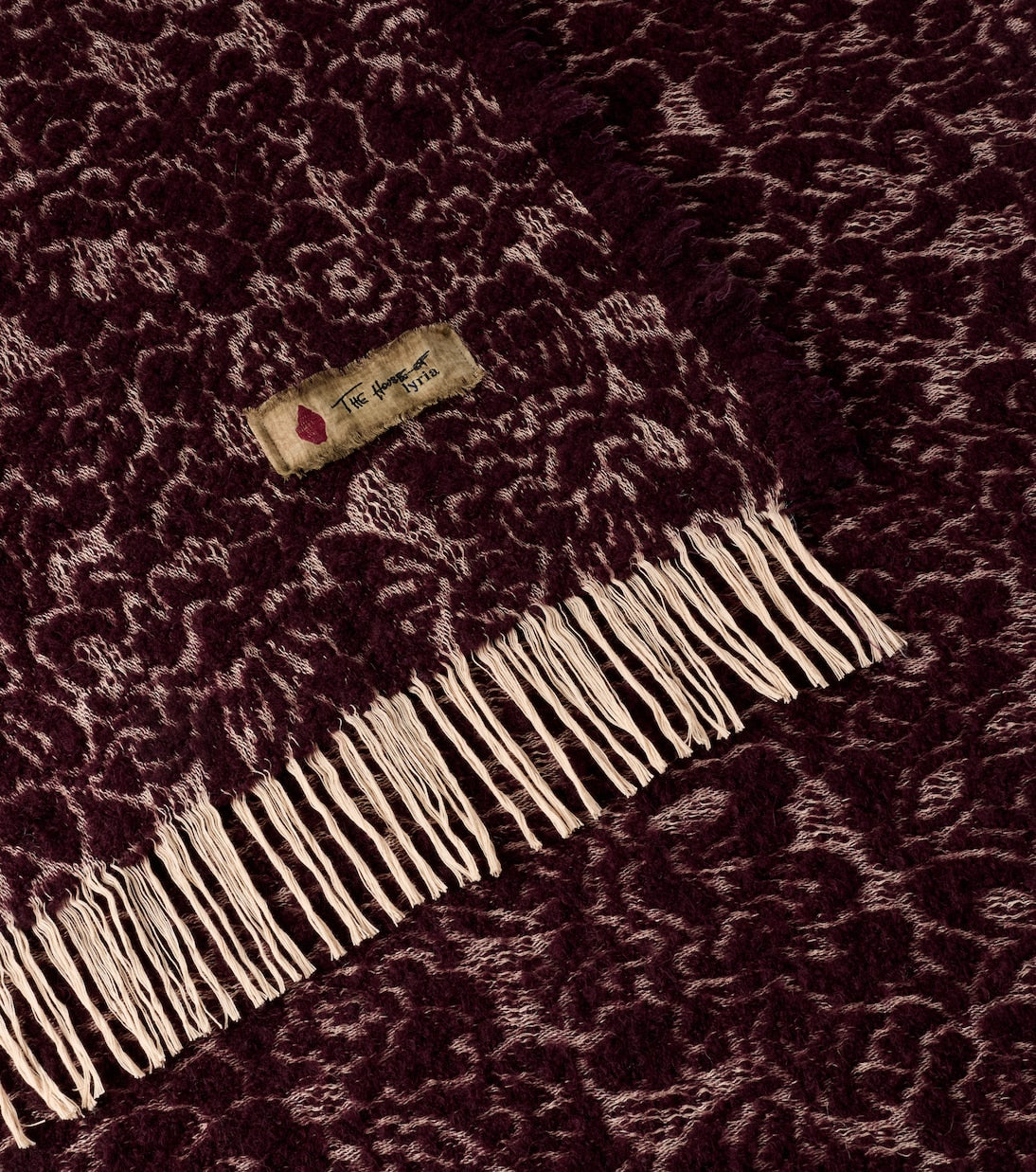 The House of Lyria - Malghe wool and cotton-blend throw