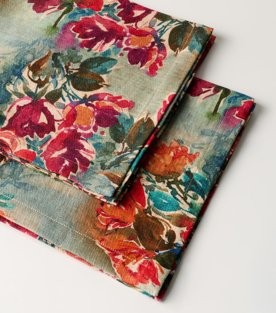 The House of Lyria - Nersa set of 2 floral linen napkins