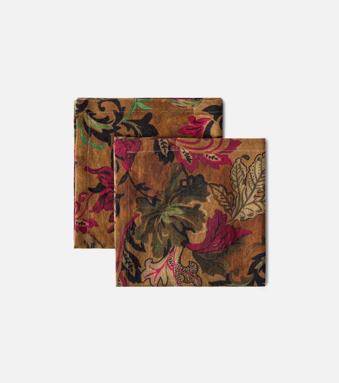 The House of Lyria - Tigide set of 2 floral linen napkins