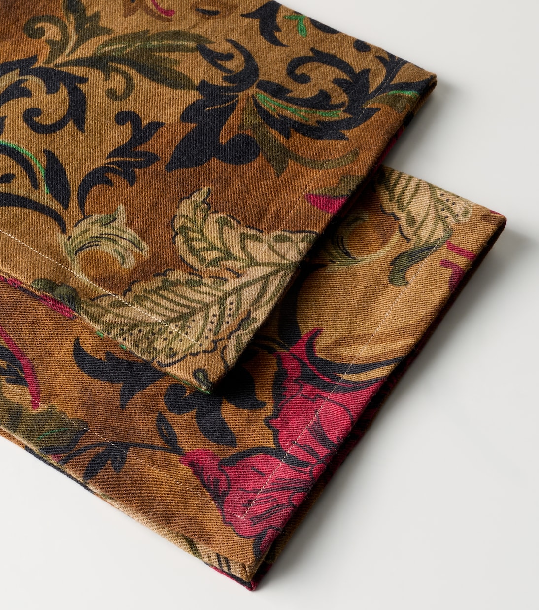 The House of Lyria - Tigide set of 2 floral linen napkins