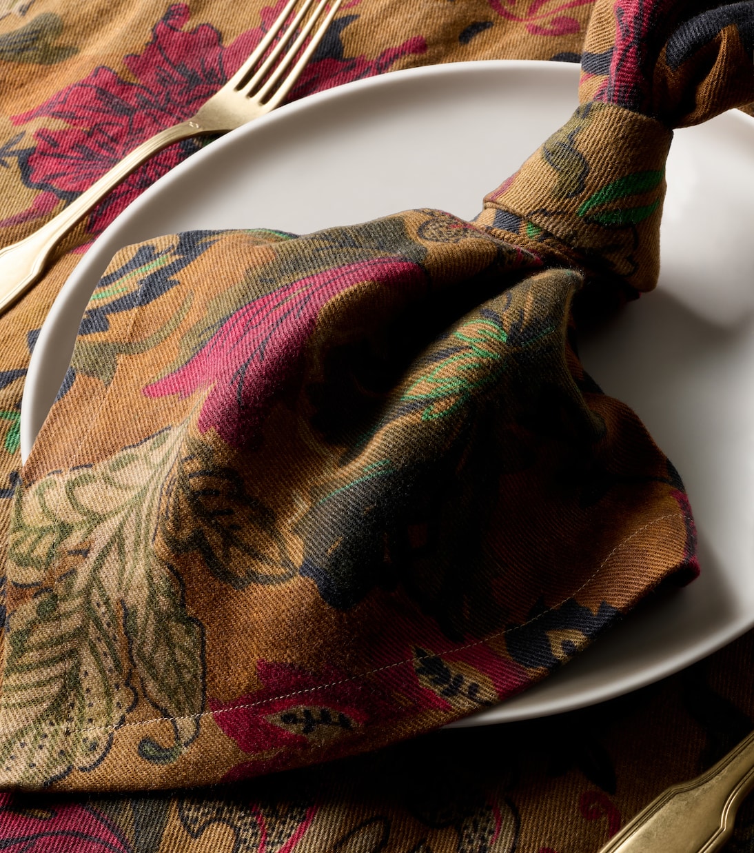 The House of Lyria - Tigide set of 2 floral linen napkins