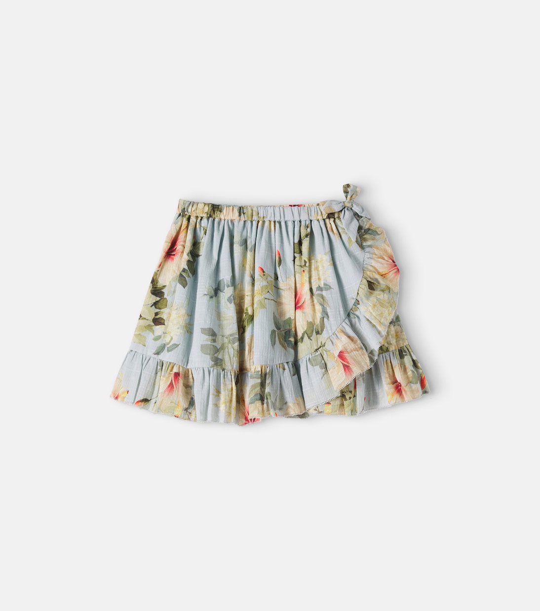 Zimmermann Kids - Mahon floral ruffled cotton skirt