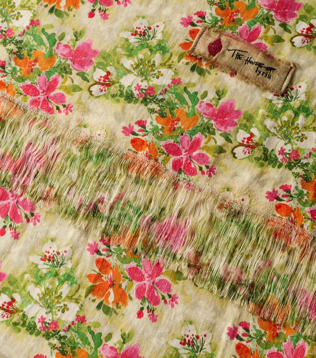 The House of Lyria - Tormento floral linen tablecloth