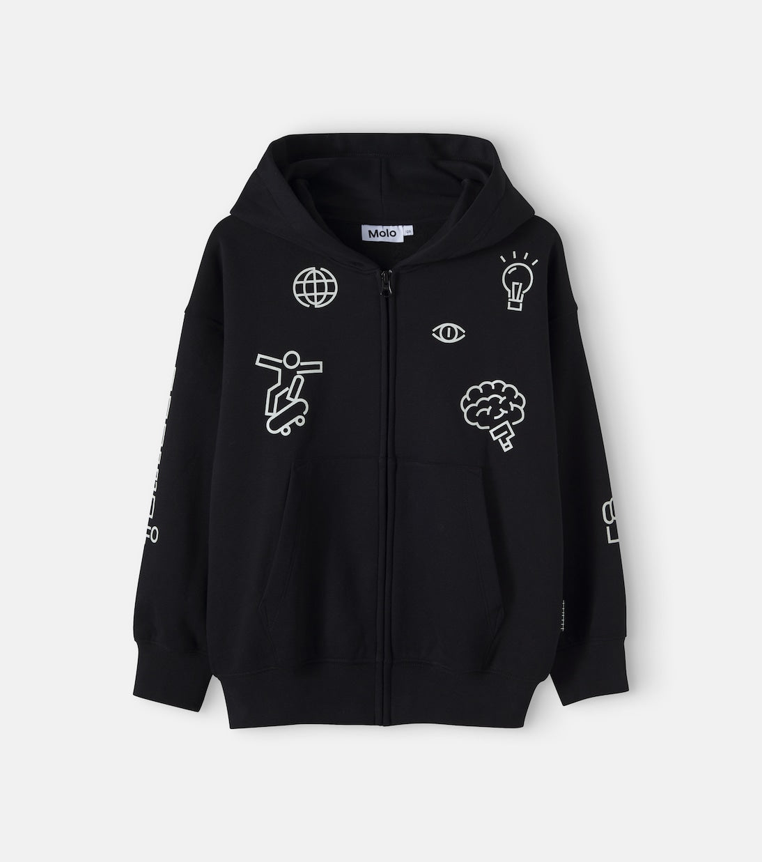 Molo - Marley cotton-blend fleece zip-up hoodie
