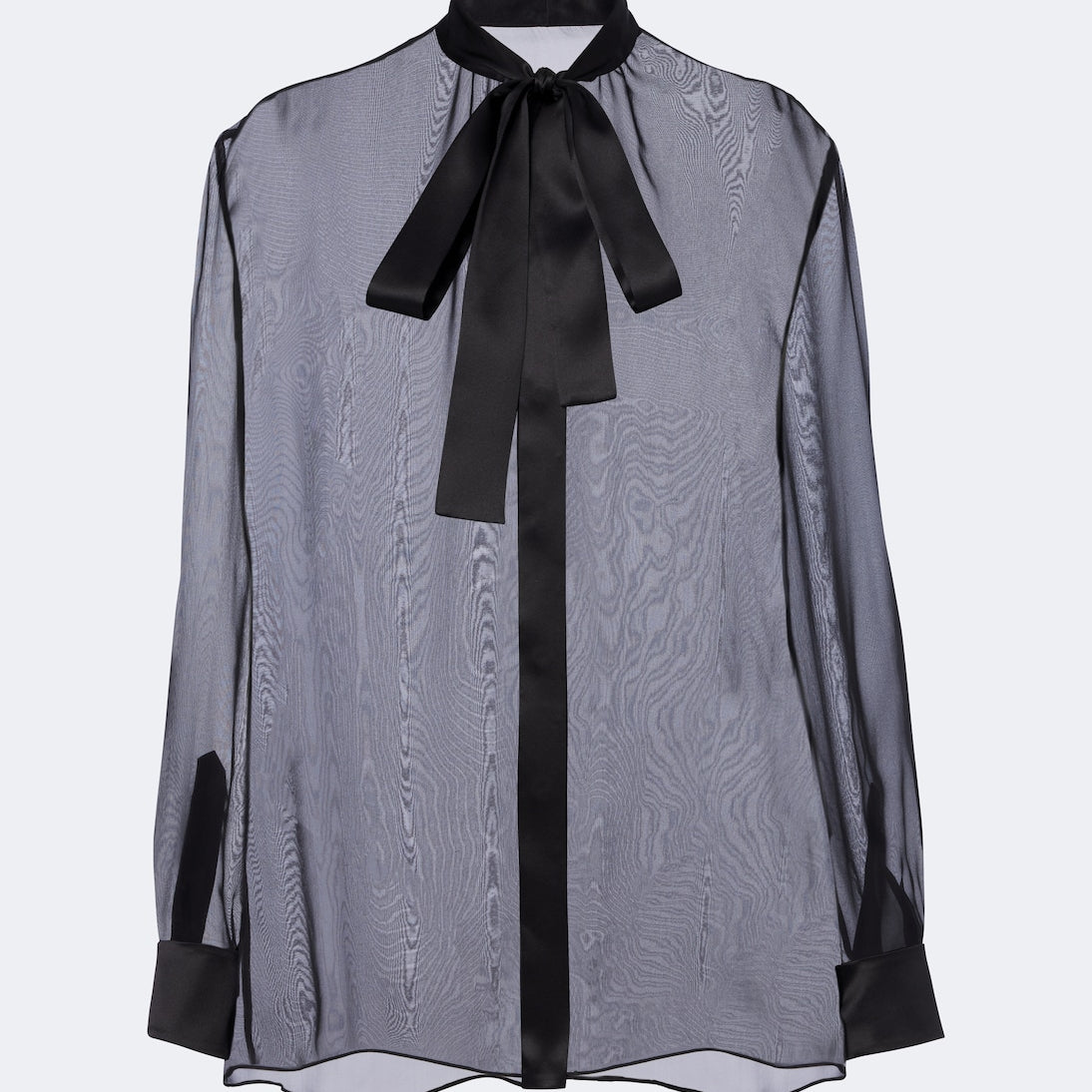 Dolce&Gabbana - Sheer tie-neck silk chiffon blouse