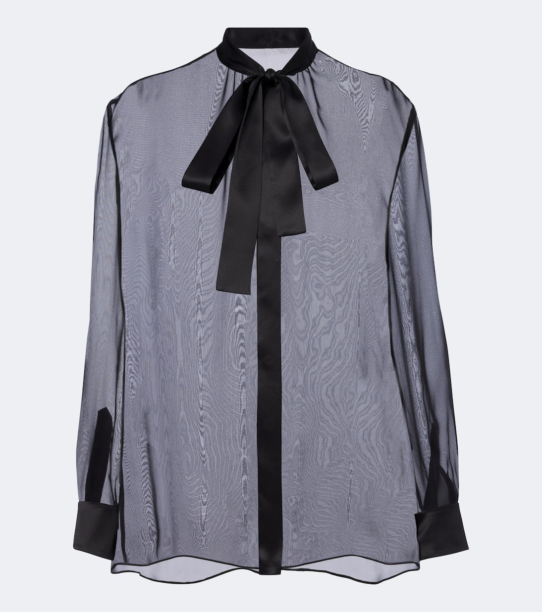 Dolce&Gabbana - Sheer tie-neck silk chiffon blouse