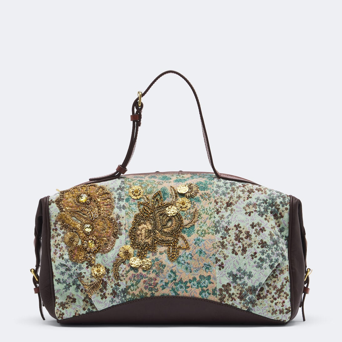 Dries Van Noten - Embellished bowling bag