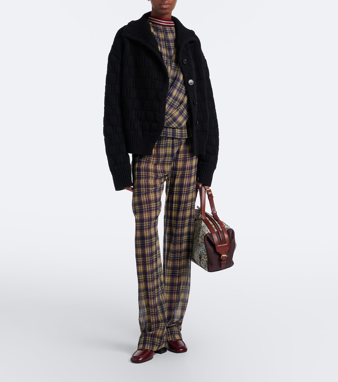 Dries Van Noten - Embellished bowling bag
