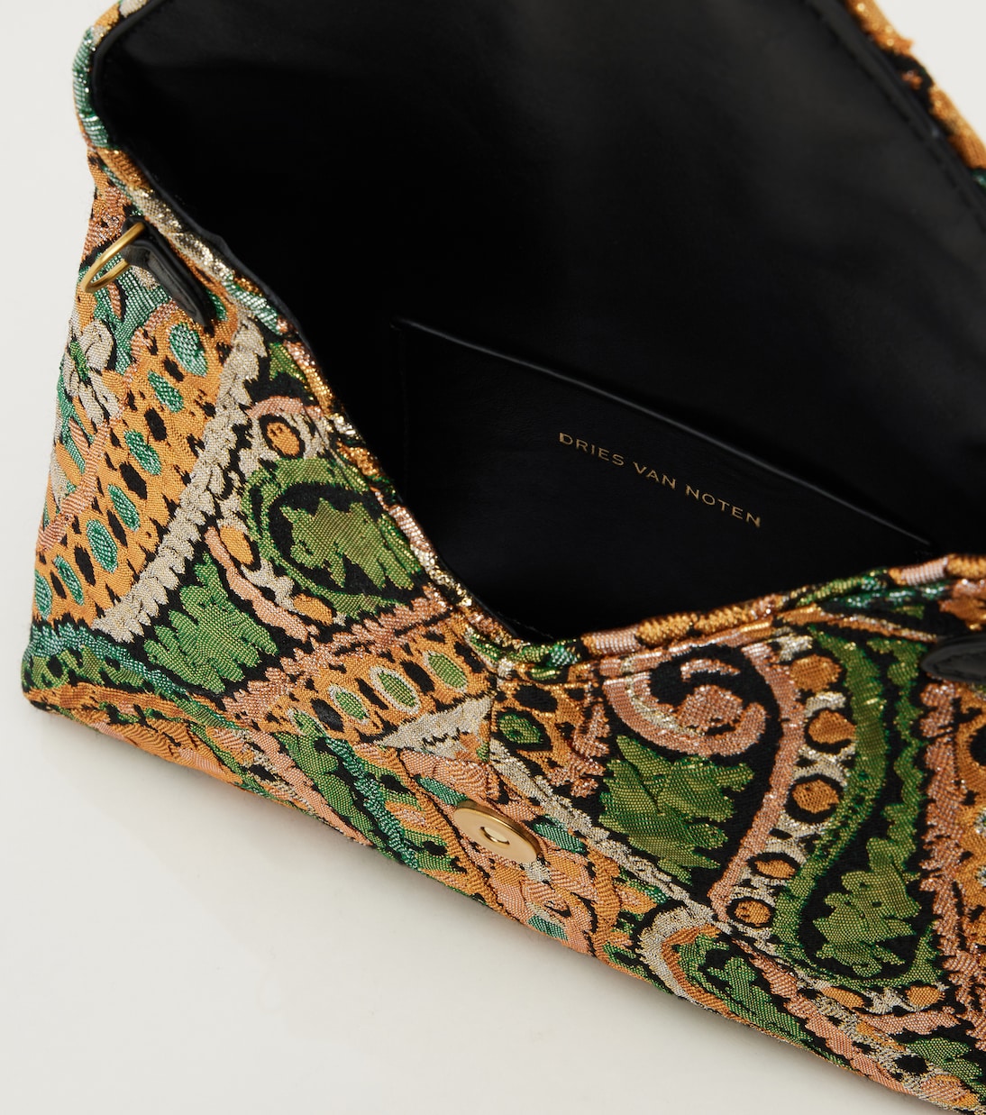 Dries Van Noten - Medium jacquard clutch