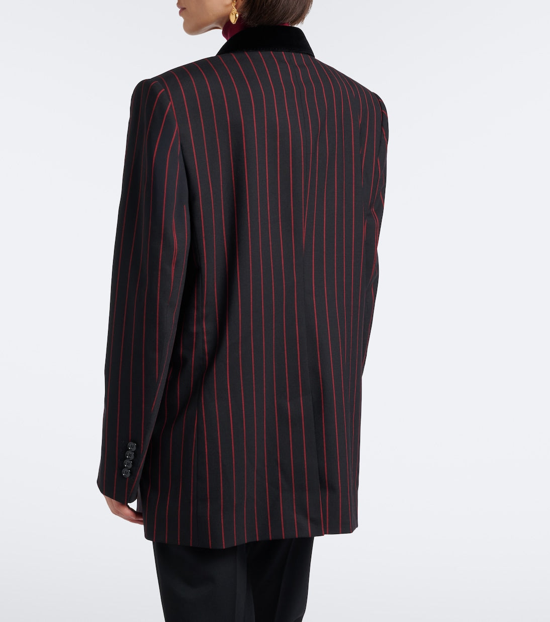 Dolce&Gabbana - Chalk stripe wool and cotton-blend blazer
