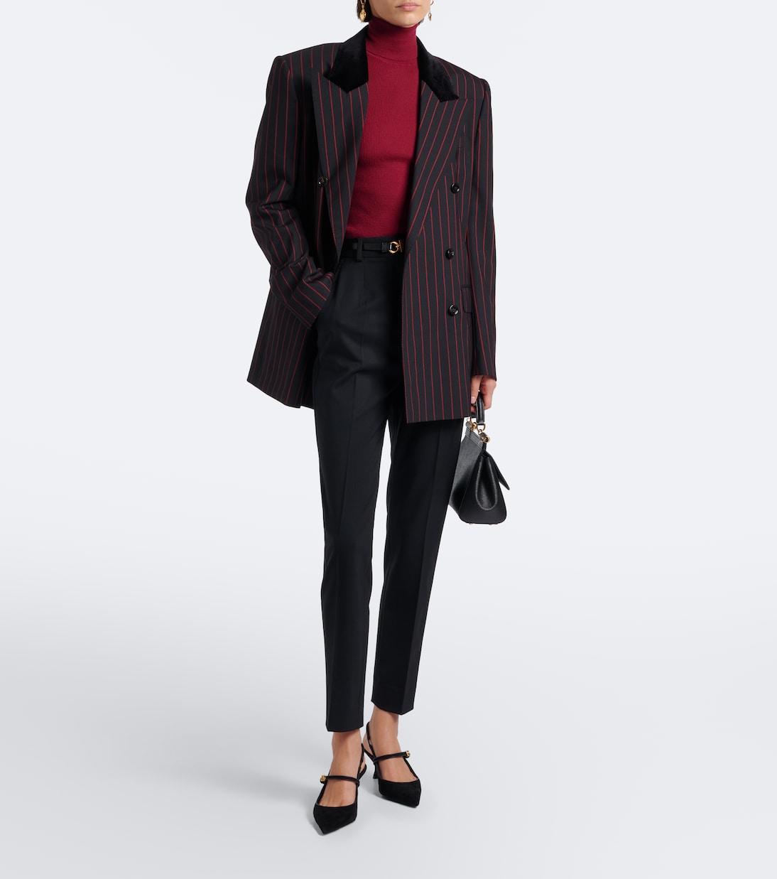 Dolce&Gabbana - Chalk stripe wool and cotton-blend blazer