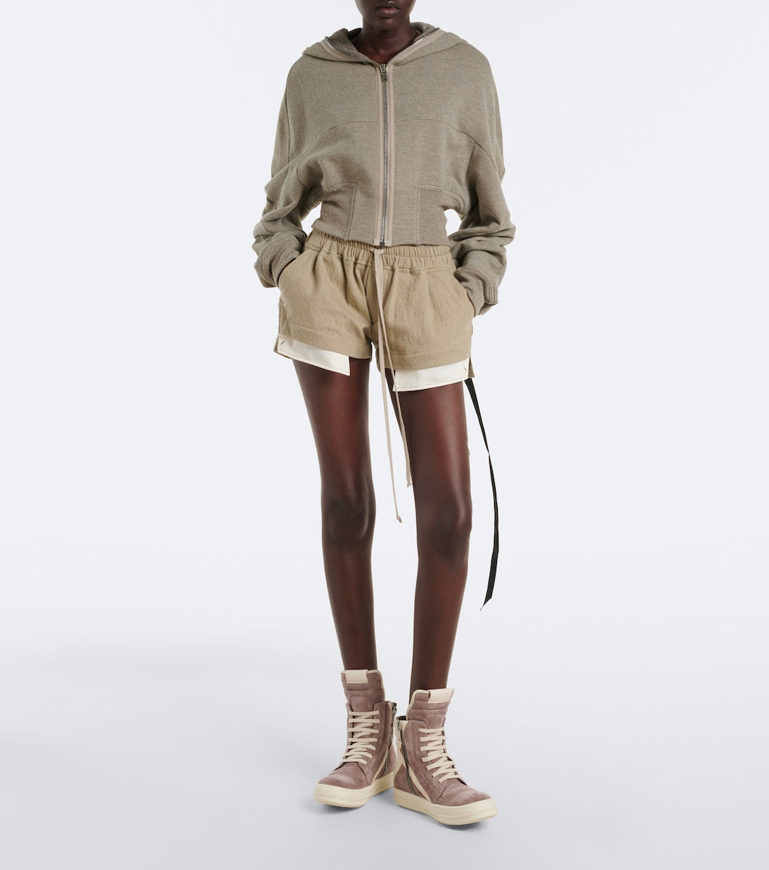 Rick Owens - Geobasket suede high-top sneakers