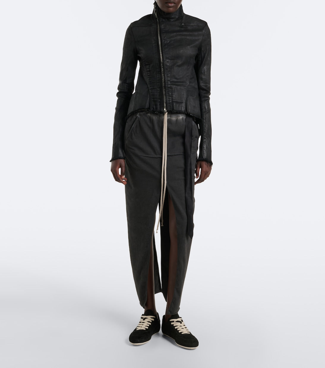 Rick Owens - Minimal suede sneakers