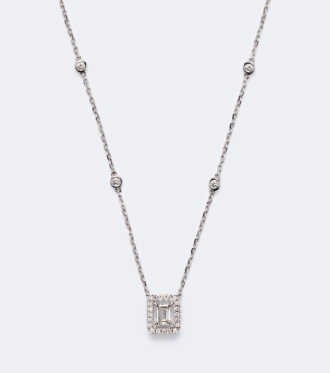 Messika - Joy 18kt white gold pendant necklace with diamonds