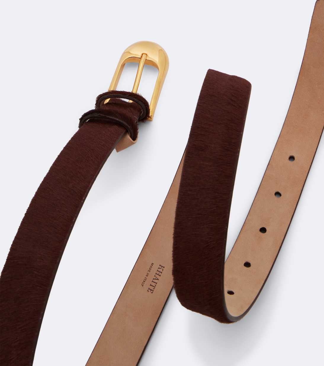 Khaite - Dome calf hair belt