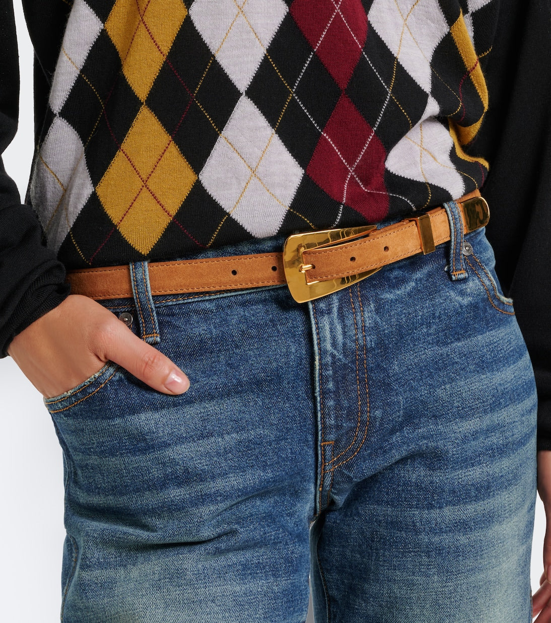 Khaite - Lucca suede belt