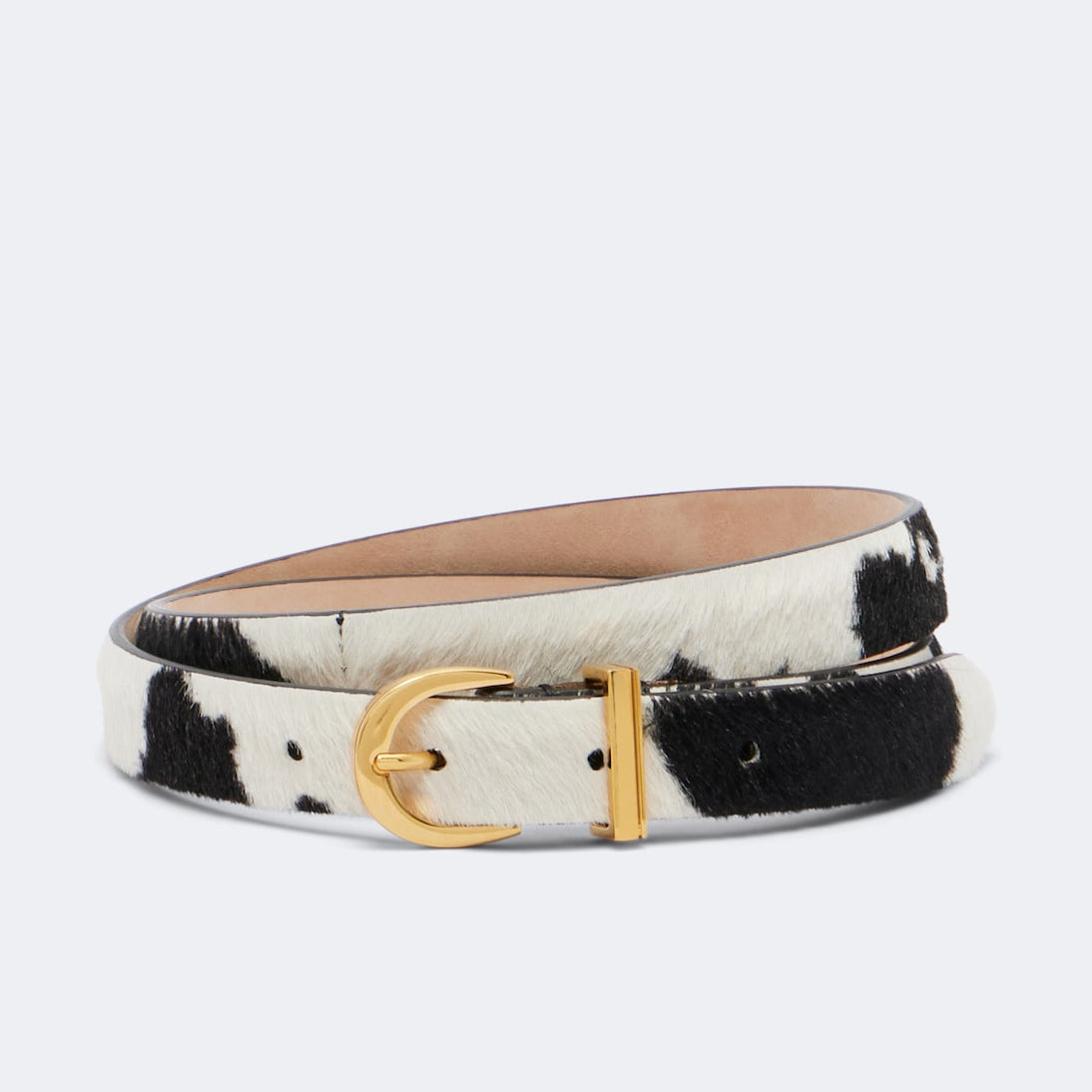 Khaite - Luna cow-print calf hair belt