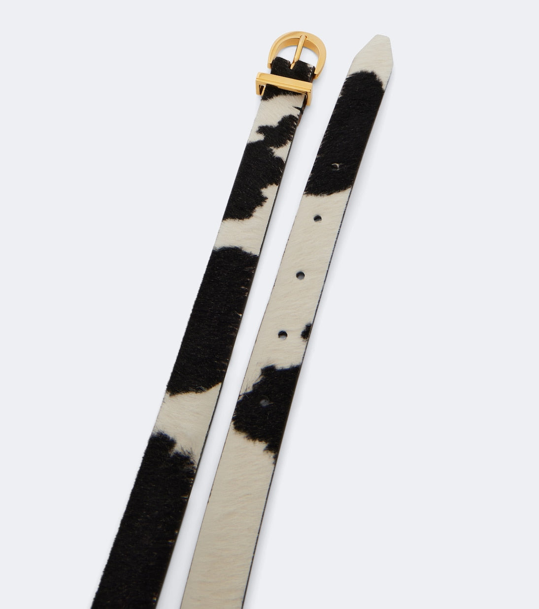 Khaite - Luna cow-print calf hair belt