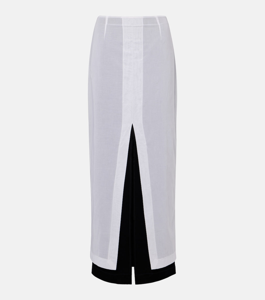 The Row - Iphora layered cotton maxi skirt