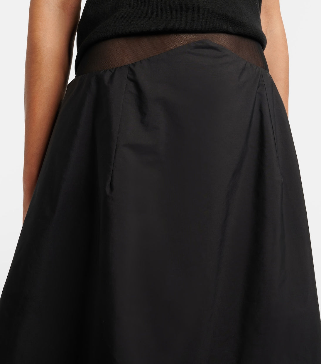 The Row - Irella cotton poplin midi skirt