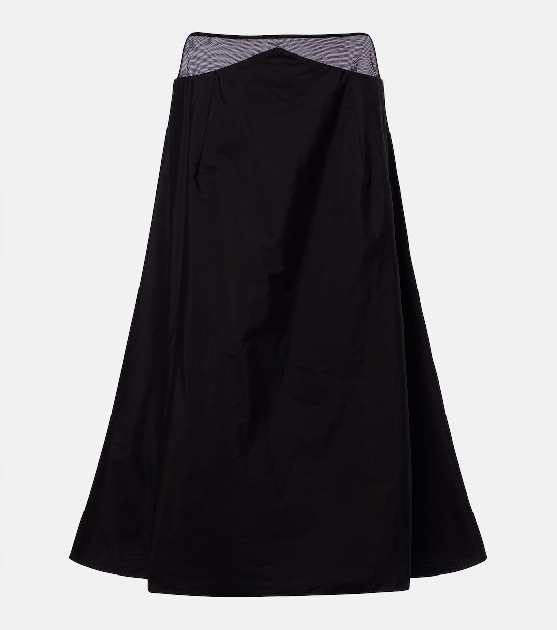 The Row - Irella cotton poplin midi skirt