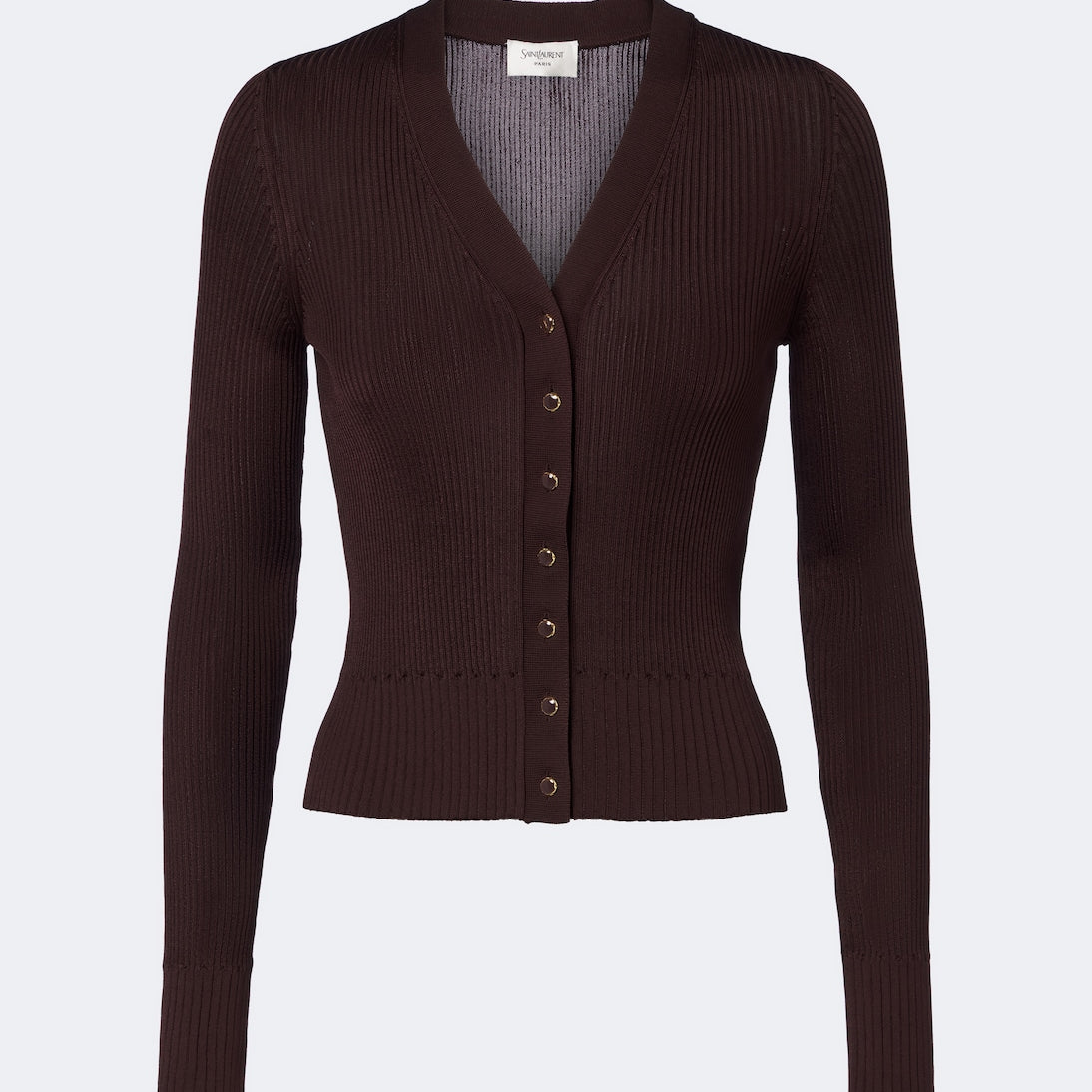 Saint Laurent - Ribbed-knit cardigan