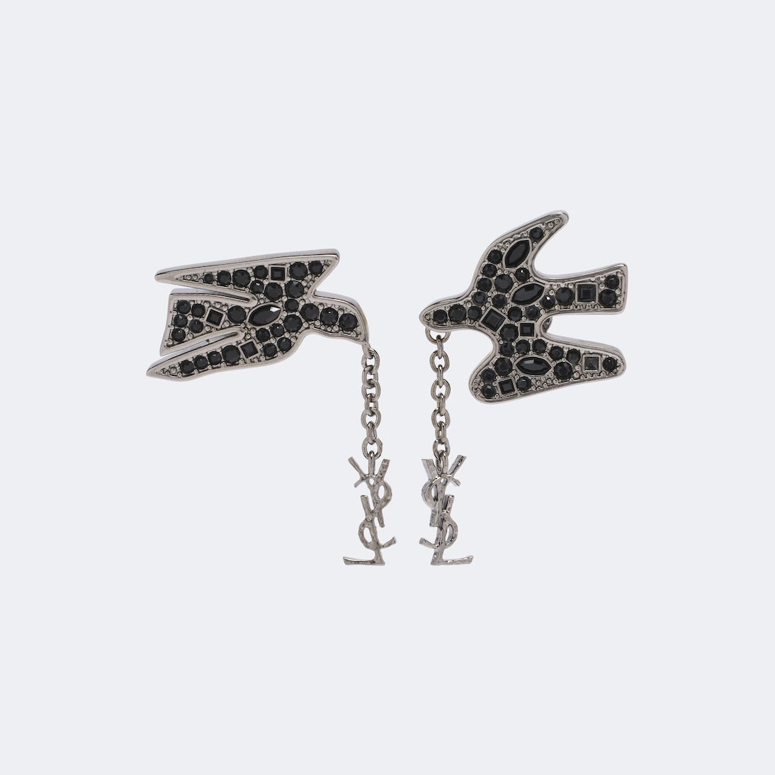 Saint Laurent - Dove Cassandre embellished earrings